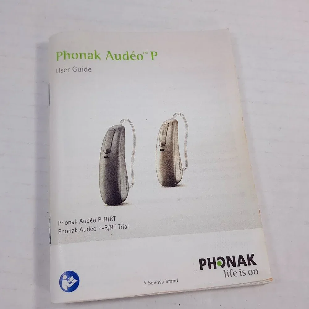 Phonak Audeo P User guide instruction‎ manual hearing aid booklet Audeo P-R/RT